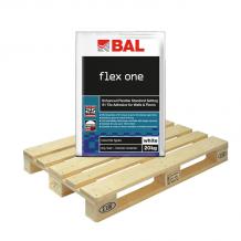 BAL Flex One Tile Adhesive White 20kg Full Pallet (50 Bags Tail Lift)